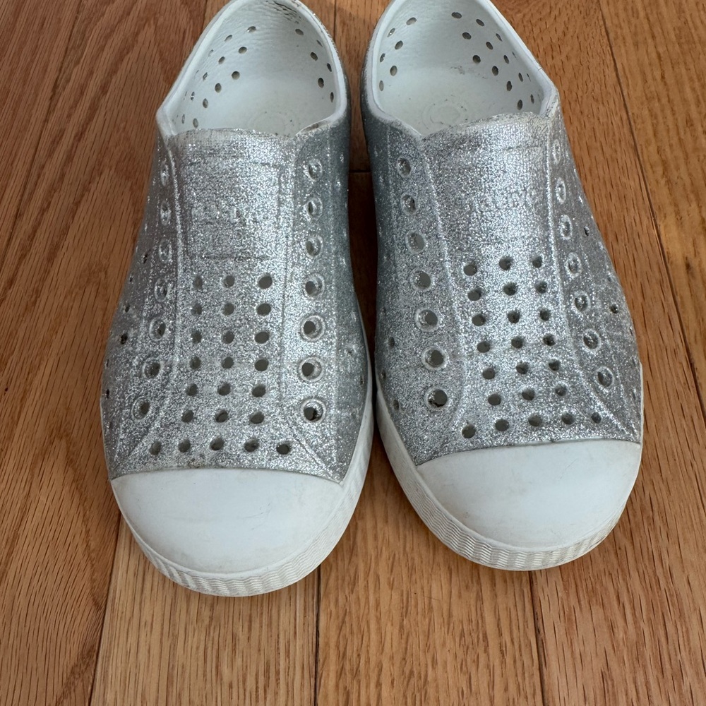 Native Shoes Silver Slip-On Sneakers